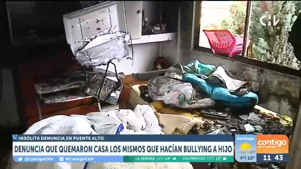 Mujer acusó que niños de 10 años que le hacían bullying a su hijo le quemaron la casa