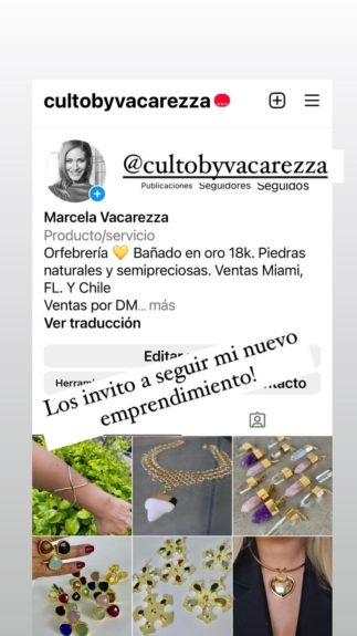 Marcela Vacarezza tiene nuevo emprendimiento