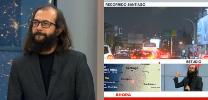 Marcelo Lagos llamó la atención por veloz aparición en TVN tras sismo.