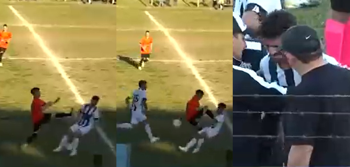 Jugador del fútbol uruguayo recibió feroz patada que lo tiene a punto de perder un riñón
