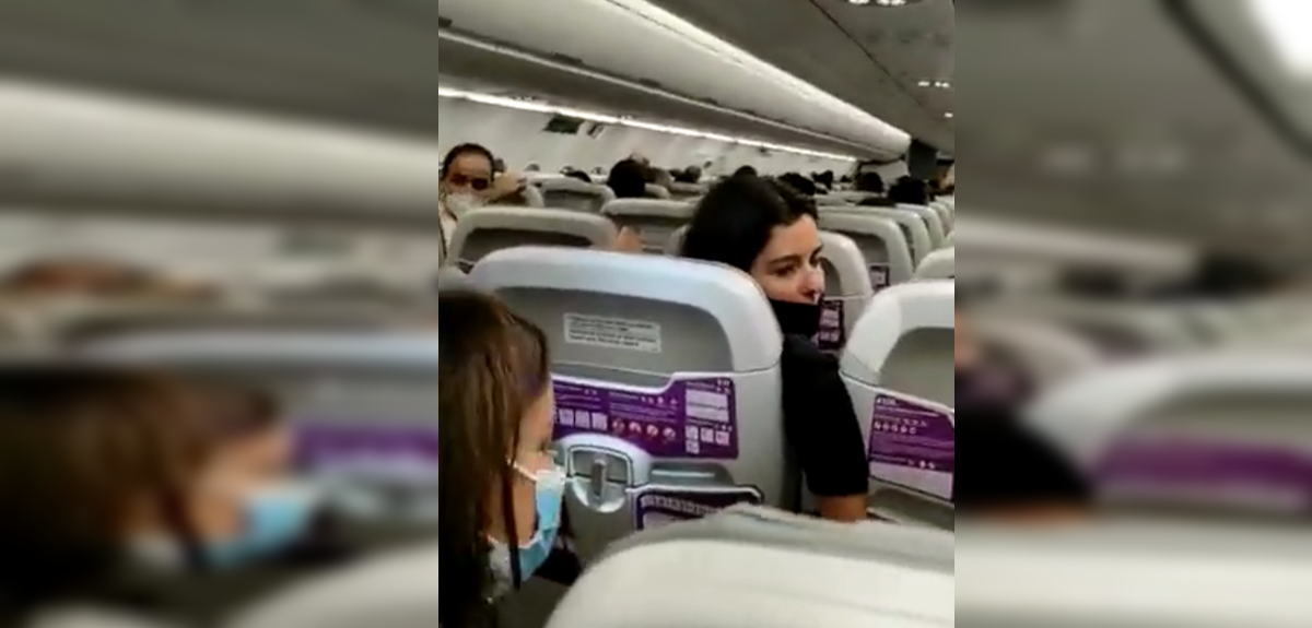 Pasajeros de vuelo rumbo a Santiago captan terrorífico momento por turbulencias: 
