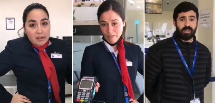 video burla trabajadores aeropuerto
