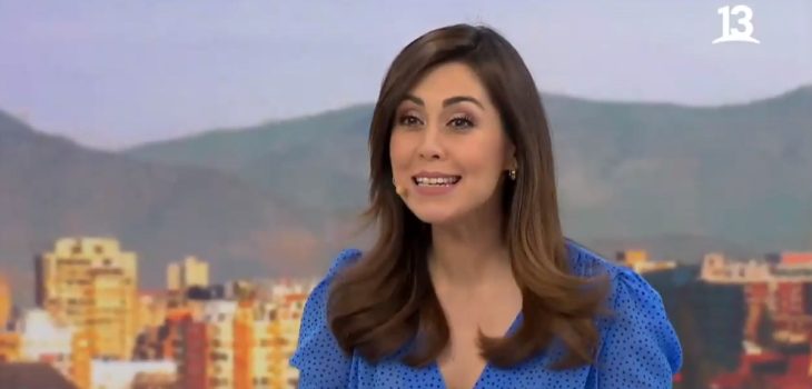 Ana María Silva animando en Tu Día de Canal 13