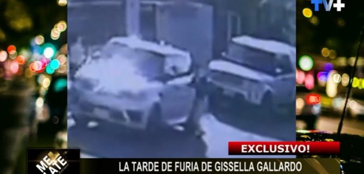 Gisella Gallardo vandaliza camioneta