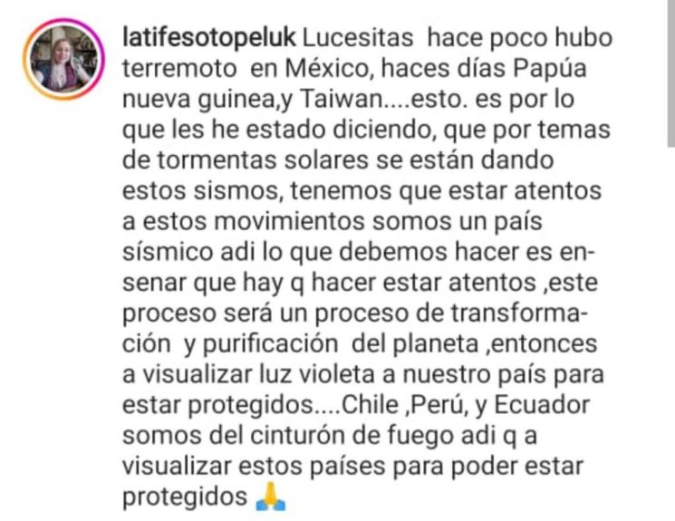 Latife Soto lanzó preocupante predicción para Chile tras terremoto en México: Tenemos que estar atentos”