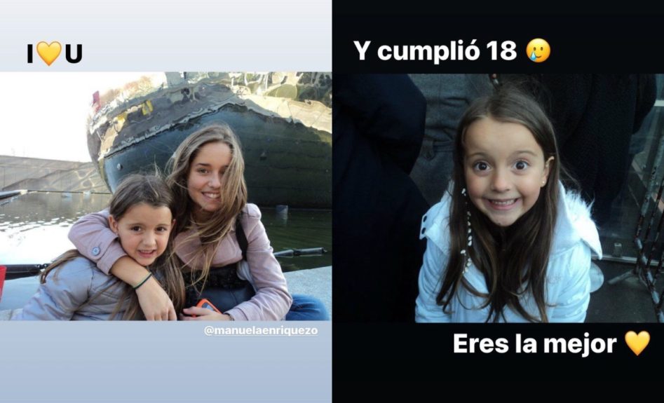 Saludo de Fernanda Cornejo a su hermana