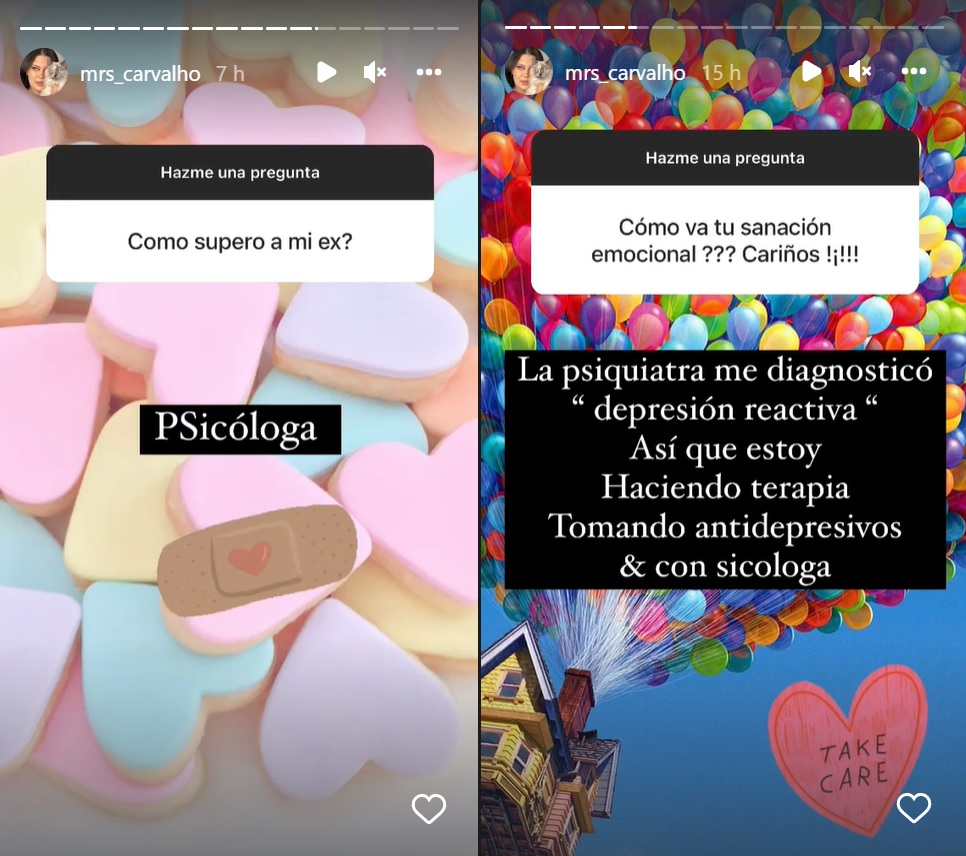 Michelle Carvalho stories de Instagram