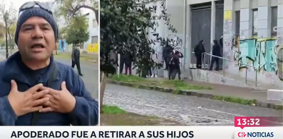 Apoderado fue agredido con piedras y molotov en Liceo de Aplicación y aseguró: 