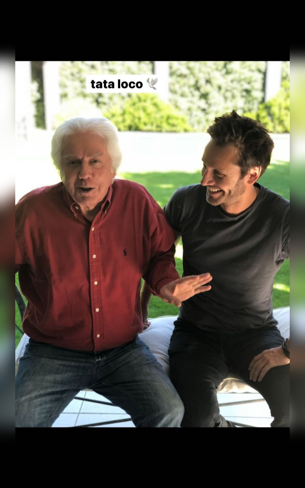 Despedida de Bautista a su abuelo, padre de Benjamín Vicuña