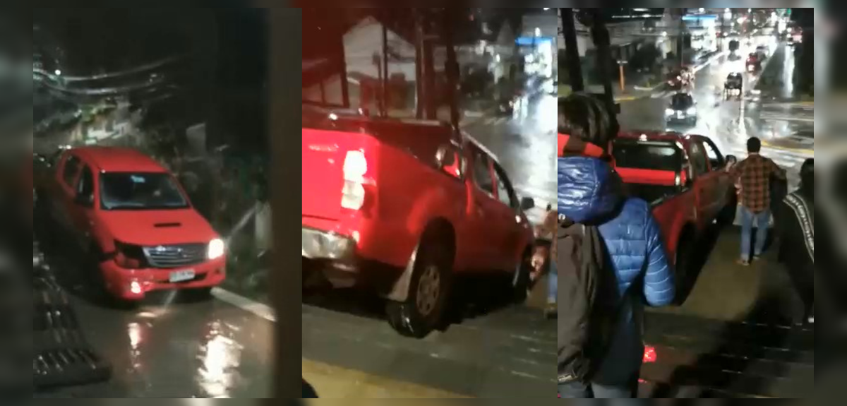 Irresponsable actuar de dos conductores destruyó icónicos mosaicos de escalera Ricke en Puerto Varas