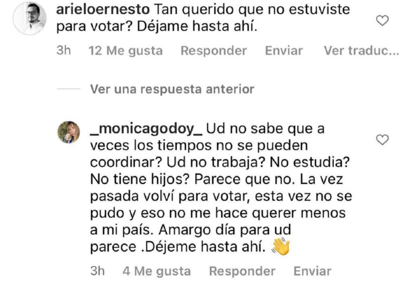 Critican a Mónica Godoy por no votar en el plebiscito de salida: actriz respondió a cuestionamientos