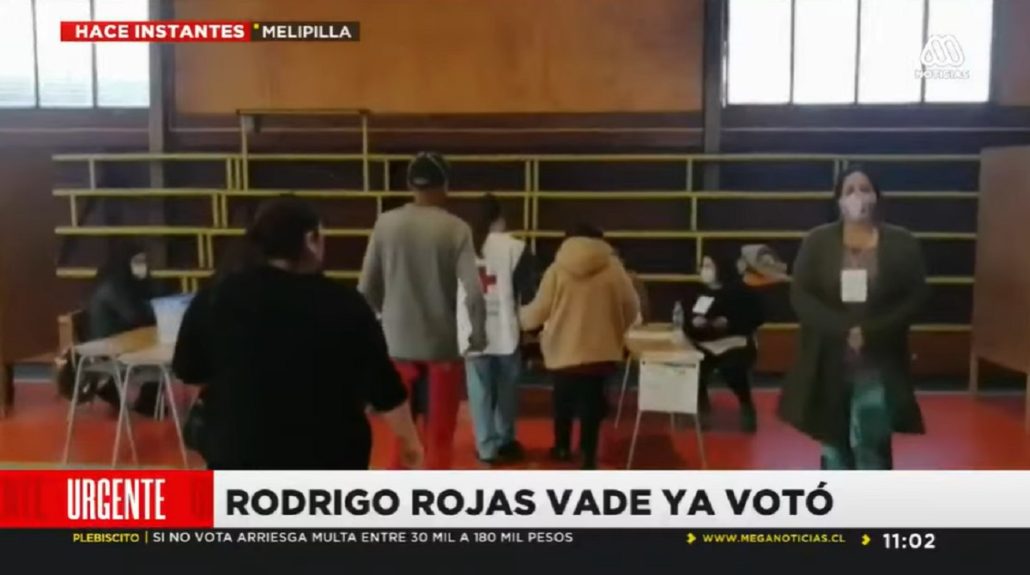 Votación de Rodrigo Rojas Vade