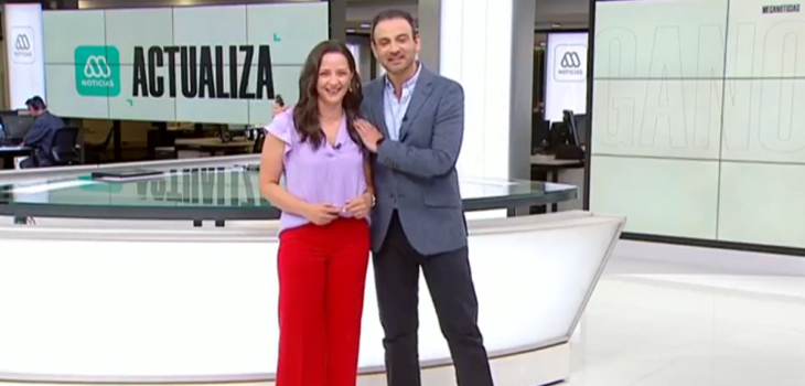 Andrea Aristegui dio cálida bienvenida a Gonzalo Ramírez a Meganoticias Actualiza