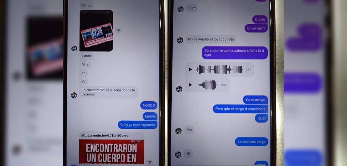 chats comprometen adolescentes crimen Nicolás Cernadas