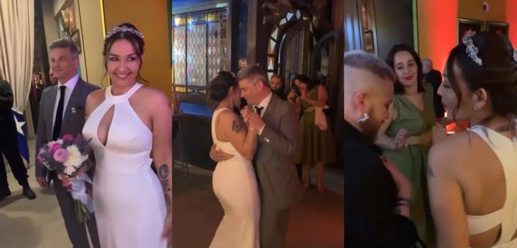 Denisse Malebrán contrajo matrimonio con sencillo vestido en íntima ceremonia: hija publicó videos