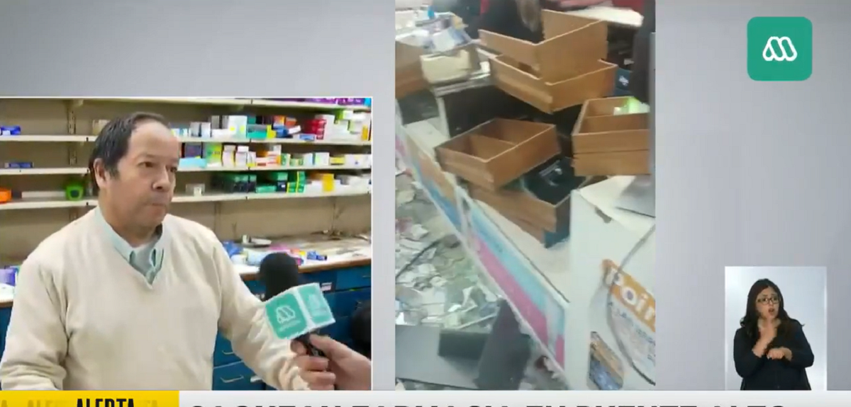 Dramático testimonio tras saqueo a farmacia de barrio en Puente Alto: "Nos quedaremos sin trabajo"