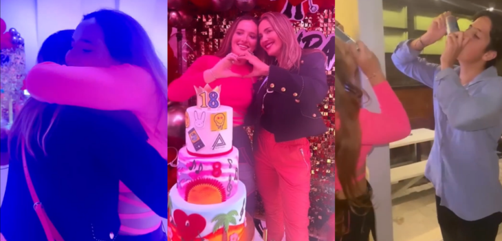 Angélica Castro mostró la fiesta de cumpleaños de su hija Laura.