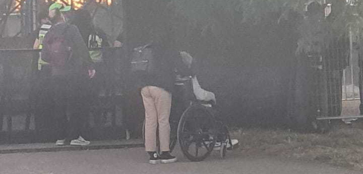 Jorge González silla de ruedas