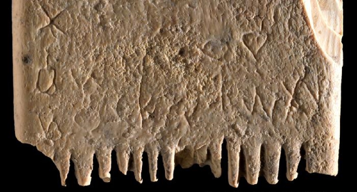 Peine con al frase más antigua