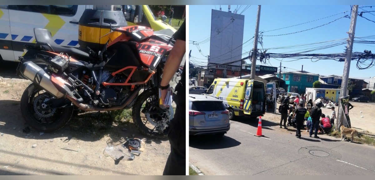 Joven viajó de Puerto Montt a Concepción a comprar moto y se accidentó