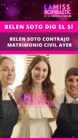 Belén Soto contrajo matrimonio por el civil con Branko Bacovich