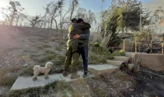 Reencuentro de carabineros tras incendio Monte Patria