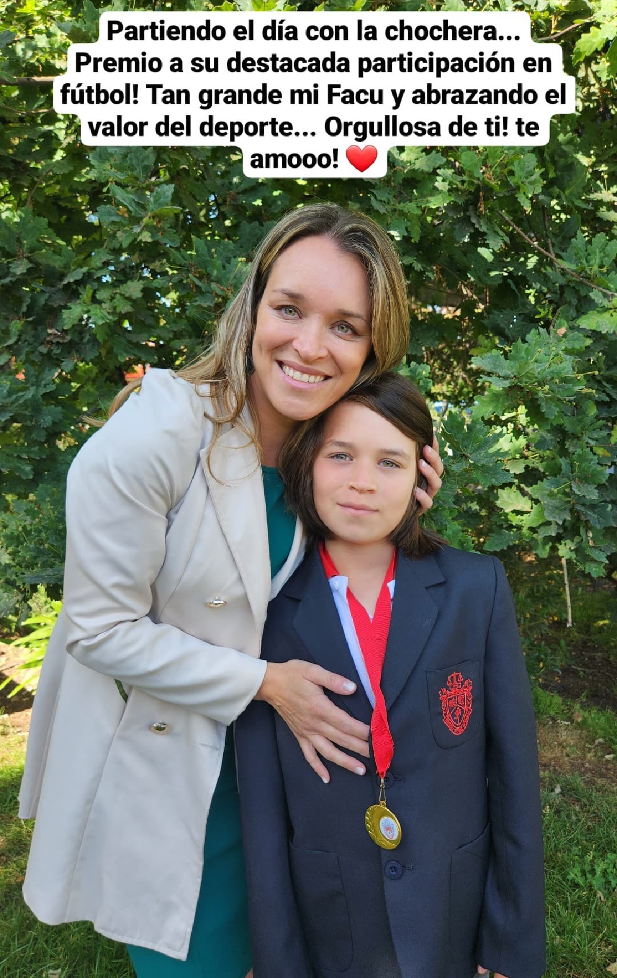 Carla Zunino festejó importante logro de su hijo Facundo: "Partiendo el día con la chochera"