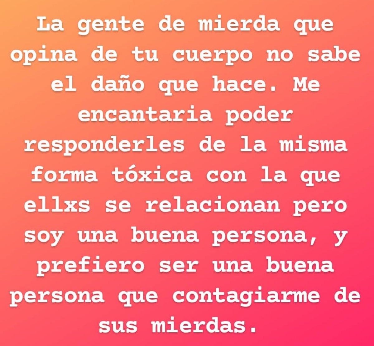 Claudia Pérez alzó la voz por comentarios malintencionados sobre su cuerpo: "La gente de mierda..."