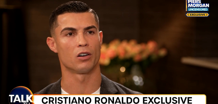 Cristiano Ronaldo en picada contra el Manchester United: 