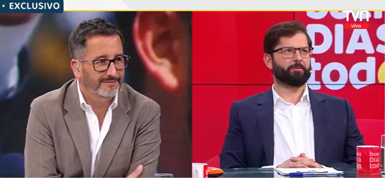 Eduardo Fuentes y Gabriel Boric