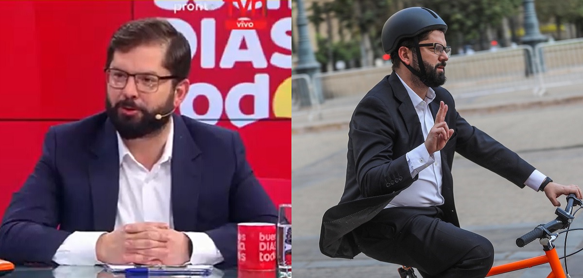 Gabriel Boric contó que va en bicicleta a La Moneda tras alarmante resultado de examen médico