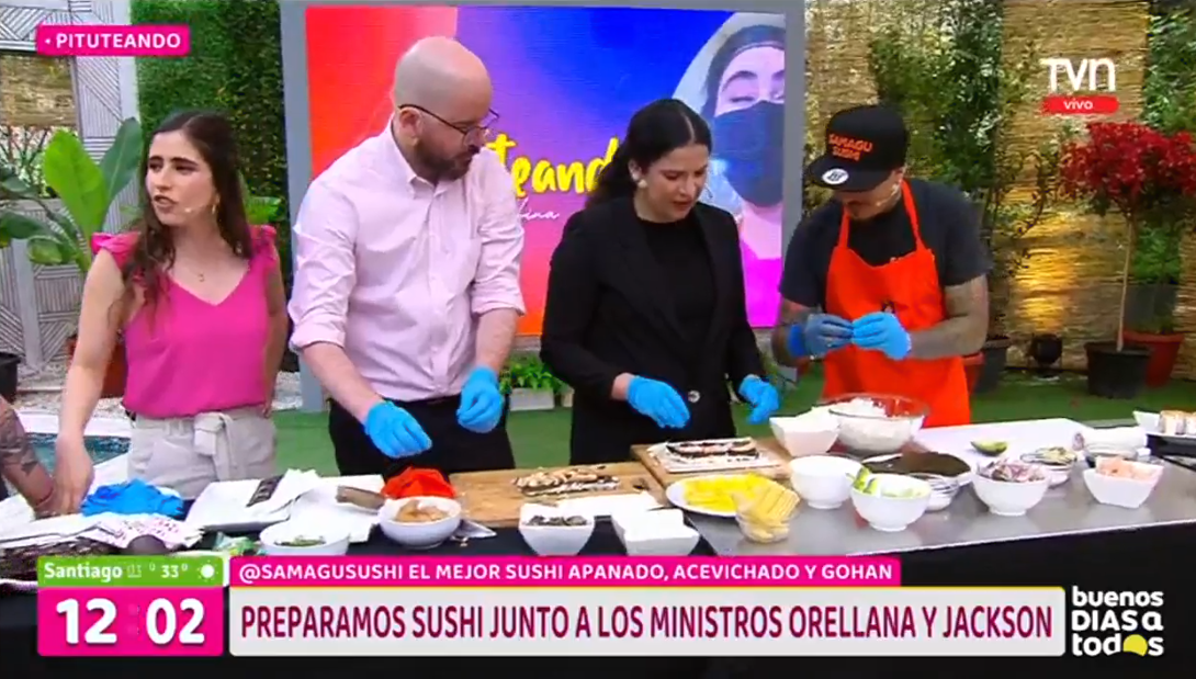 Giorgio Jackson preparó sushi en TVN y protagonizó cómico momento: "Un poquito desastroso"