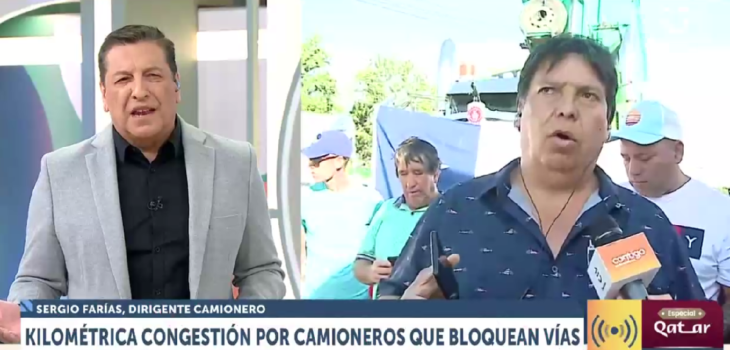 Julio César Rodríguez se molestó con dirigente camionero en Contigo en la mañana: 