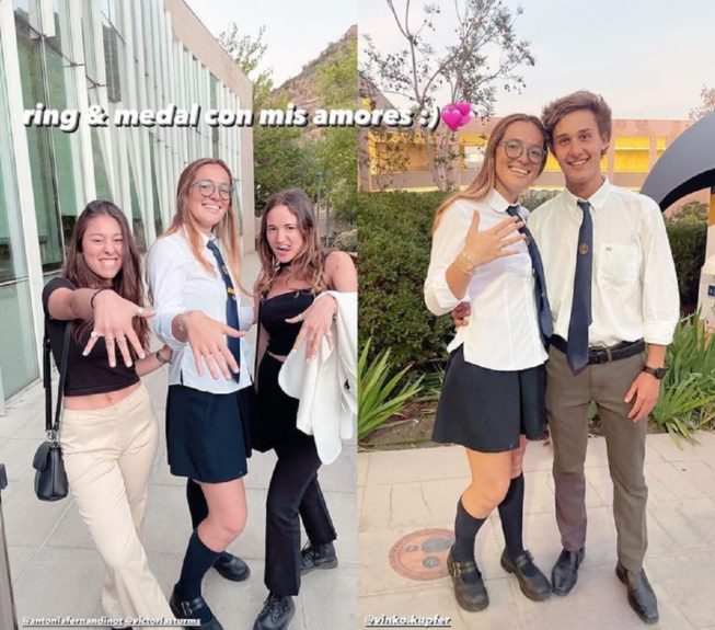 Laura de la Fuente compartió fotos con Máximo Bolocco en emotiva ceremonia escolar