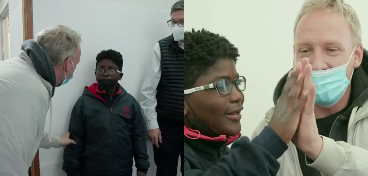 Martín Cárcamo se reencontró con amigo de su hijo en Teletón: lo conoció en Haití previo a adopción