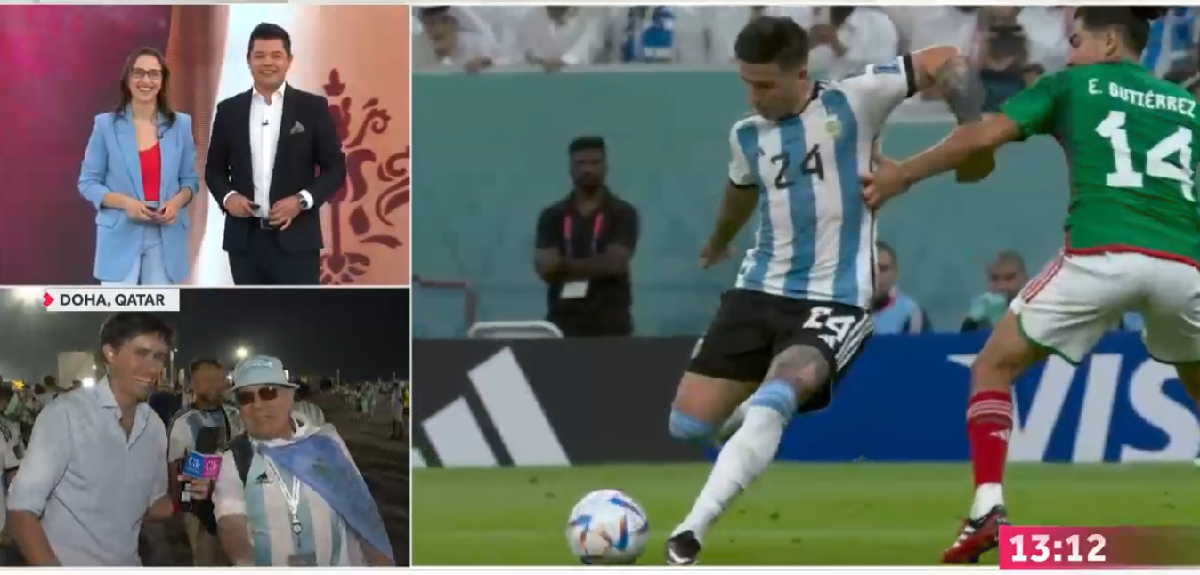 "Que se pudra todo": hincha argentino sacó risas con mensaje en despacho de Roberto Cox desde Qatar