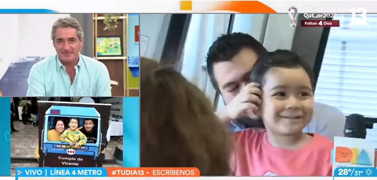 Niño que se viralizó por cumpleaños con temática del Metro se convirtió en conductor de la Línea 4