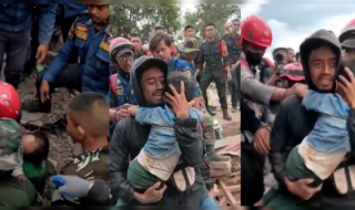 Niño de 6 años fue rescatado milagrosamente tras 2 días bajo los escombros tras terremoto en Indonesia