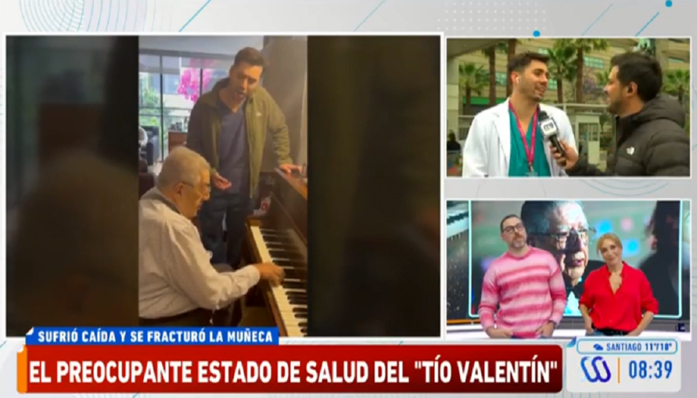 Nieto del Tío Valentín dio detalles de su estado de salud tras sufrir fractura: "Está sin dolor"