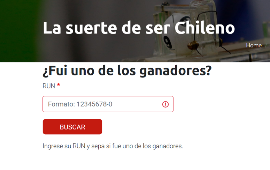 La suerte de ser chileno: revisa si eres uno de los ganadores