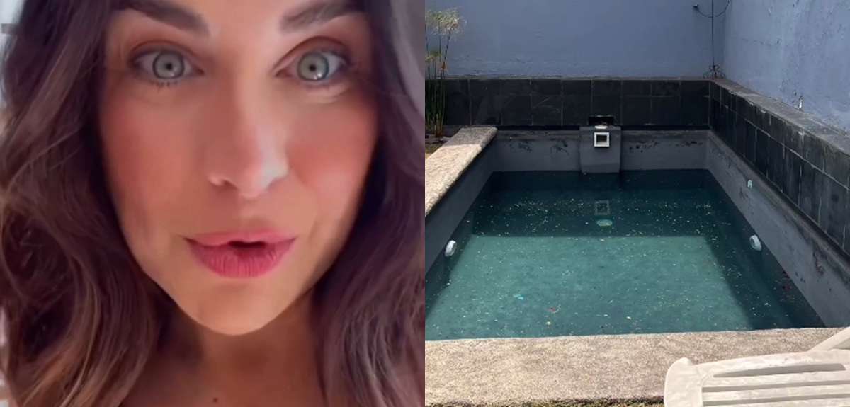 Ingrid Cruz mostró la remodelación de su hermosa piscina: video del "antes y después" te sorprenderá