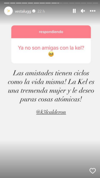 "¿Ya no son amigas?": Vesta Lugg lanzó inesperada reflexión por su distanciamiento con Kel Calderón