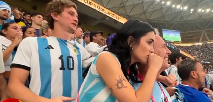 Gesto de hincha con Lali Espósito en final con Argentina desata repudio en redes