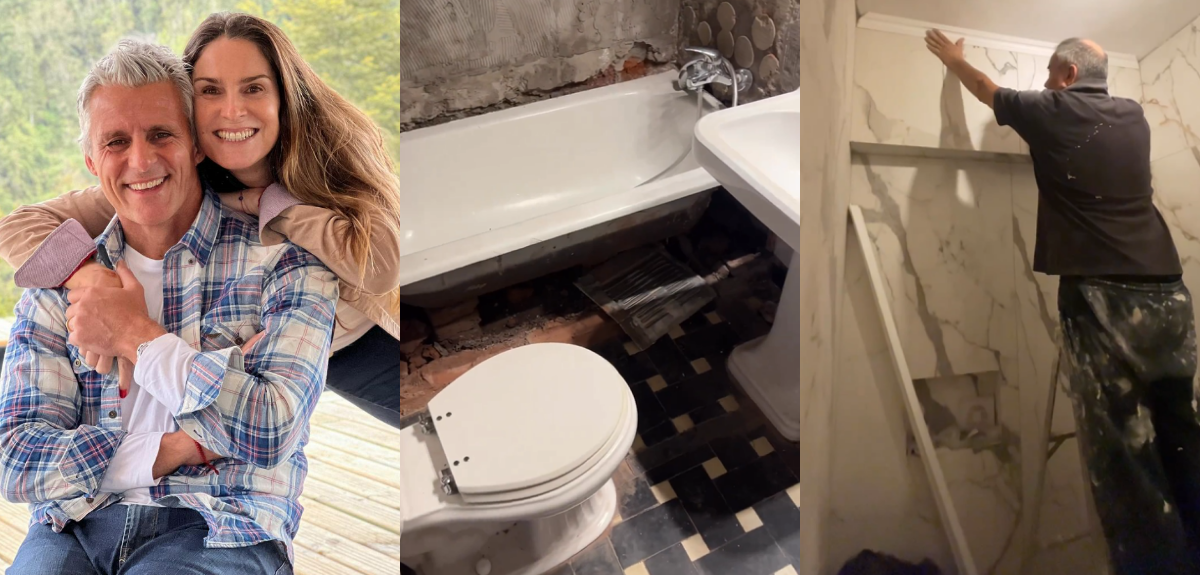 María Gracia Subercaseaux compartió la sorprendente remodelación del baño de su departamento.