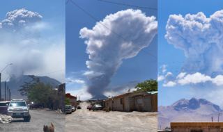 Los registro que deja la erupción del Volcán Lascar en la región de Antofagasta.