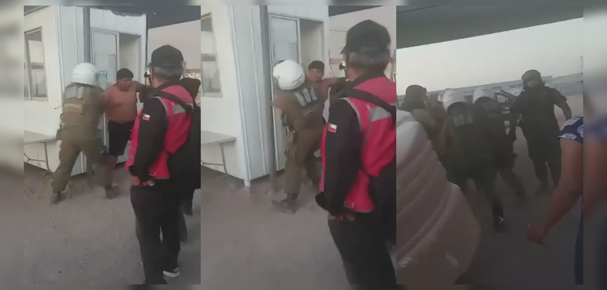 Registran agresión a carabineros tras fuerte riña en albergue para migrantes en Iquique