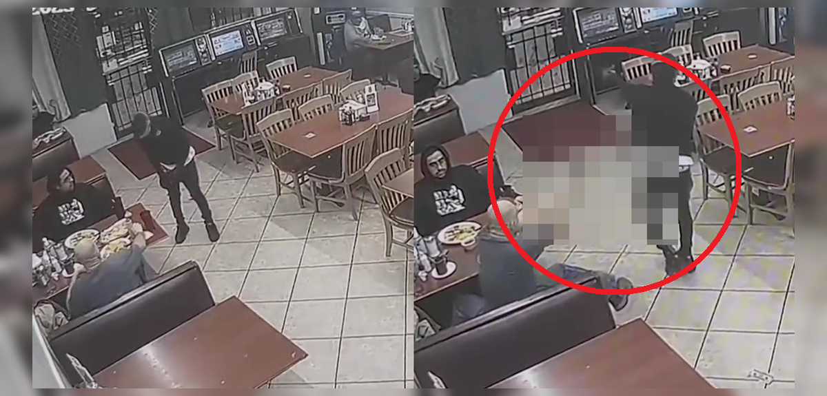 Delincuente intentó robar en un restorán con una pistola de juguete, pero un cliente lo mató a tiros