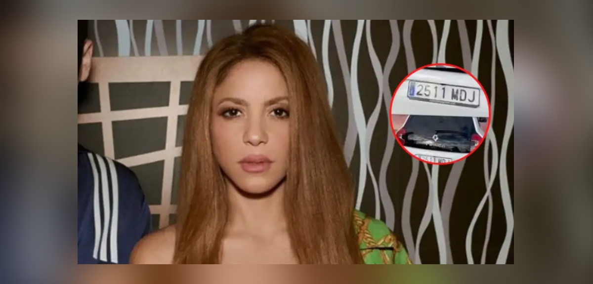 mensaje oculto de Gerard Piqué a Shakira en la patente del Twingo