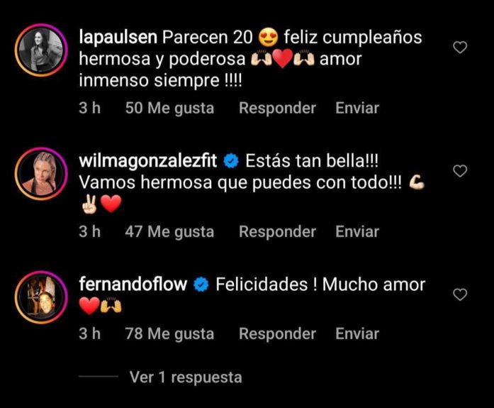 Claudia Conserva saludos de cumpleaños