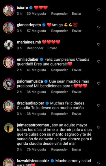 saludos cumpleaños Claudia Conserva